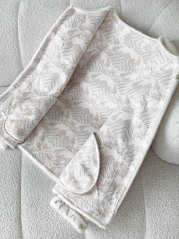 Autumn and winter long-sleeved new Chinese style Tang suit top plate button cardigan jacket elegant ladies with pockets