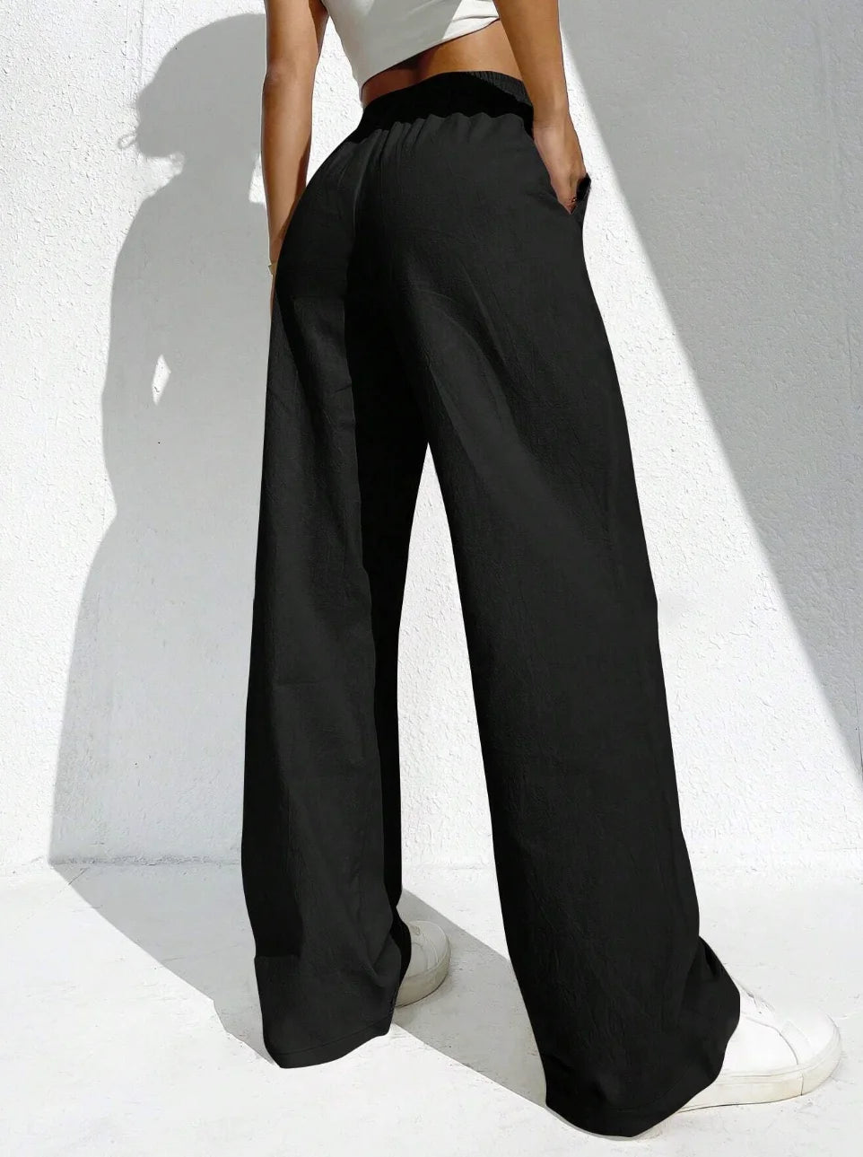Women solid color elegant casual fashion Japanese Korean European and American pants
