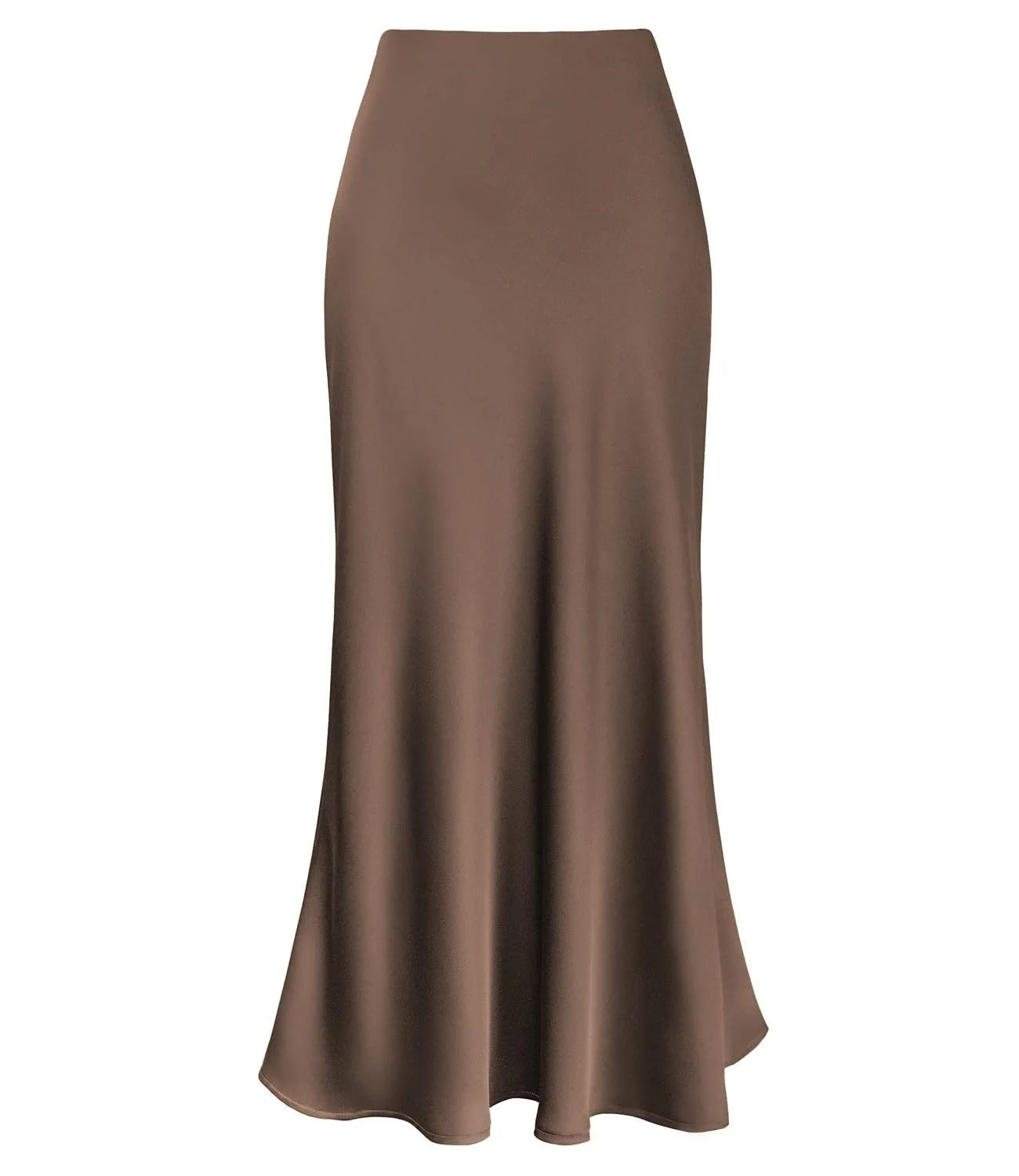 Spring Summer Women's Clothing New Style Silky Texture Forged Surface Acetic Acid Hanging High Waist Fish Tail Half Skirt Women